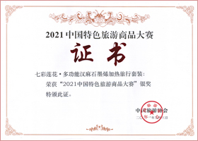 

	2021，中国特色旅游商品大赛


	



	银奖

